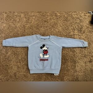 Disney Light Blue Mickey Mouse Sweatshirt